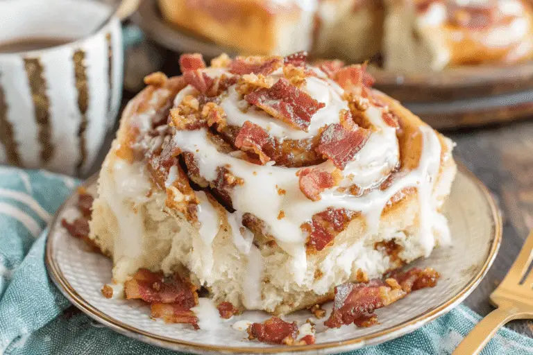 Cinnamon Bacon Rolls with Maple Frosting Recipe