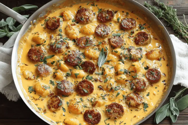 Creamy Butternut Squash Gnocchi With Sausage Recipe