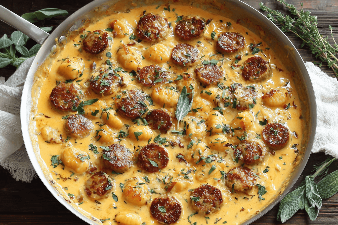 Creamy Butternut Squash Gnocchi With Sausage Recipe