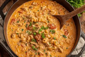 Creamy Cajun Chicken Pasta Soup