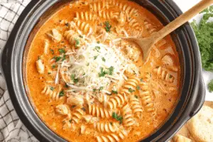 Creamy Chicken Parmesan Soup