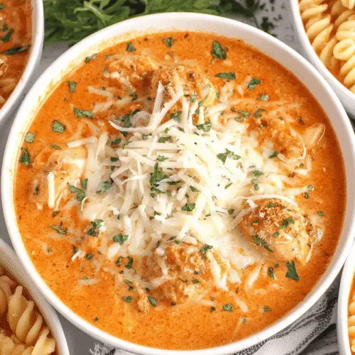 Creamy Chicken Parmesan Soup Recipe