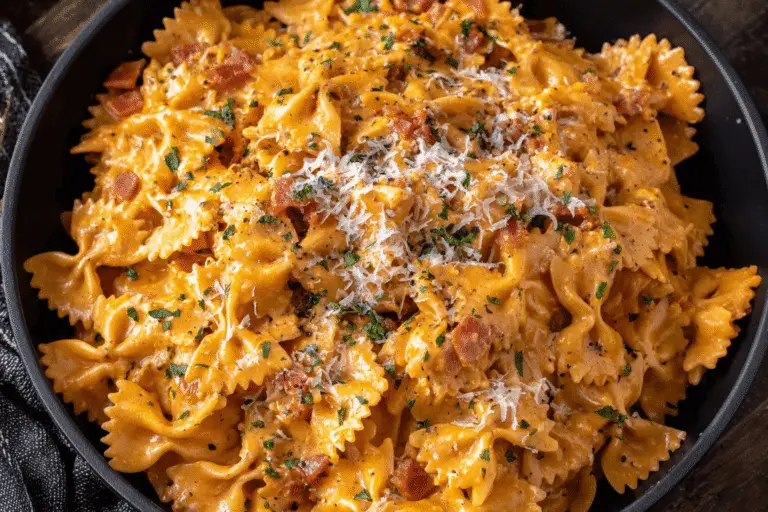 Creamy Pumpkin Bacon Pasta Recipe
