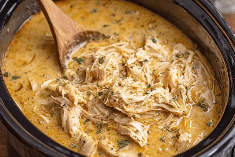 Creamy Slow Cooker Chicken and Gravy Recipe