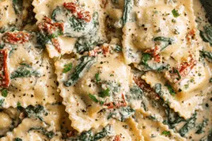 Creamy Tuscan Ravioli