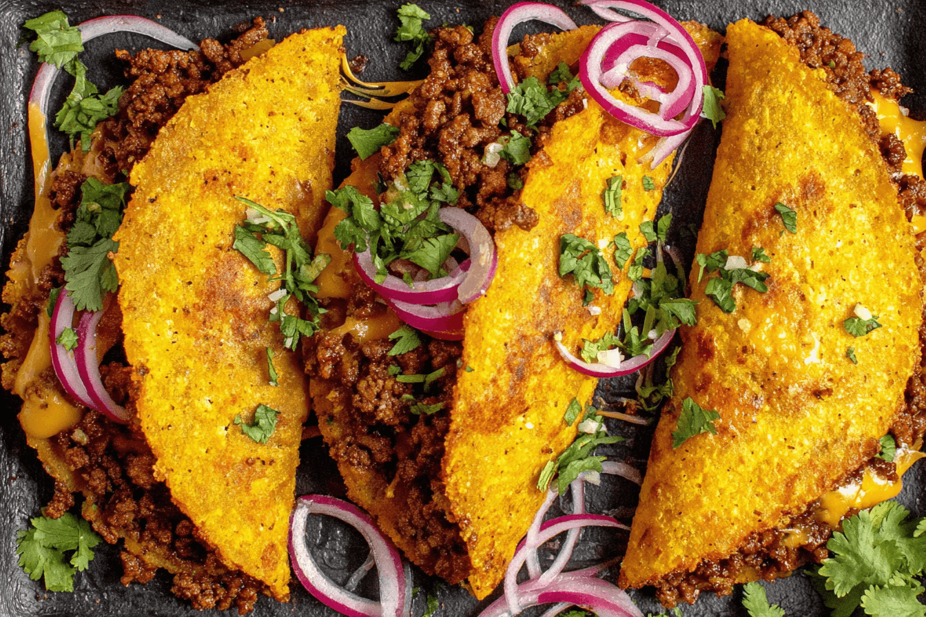 Crispy Baked Ground Beef Tacos Recipe