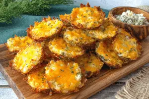 Crispy Pickle Cheese Bites
