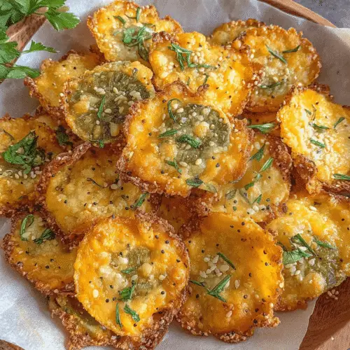 Crispy Pickle Cheese Bites Recipe