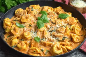 Crockpot Chicken Tortellini