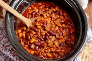 Crockpot Cowboy Beans