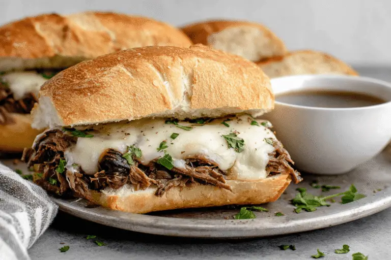 Crockpot French Dip Sandwiches Recipe