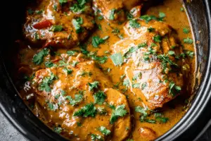 Crockpot Thai Peanut Chicken
