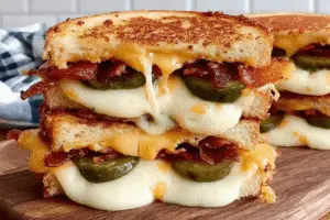 Dill Pickle Bacon Grilled Cheese