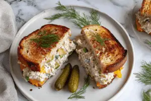 Dill Pickle Tuna Melt