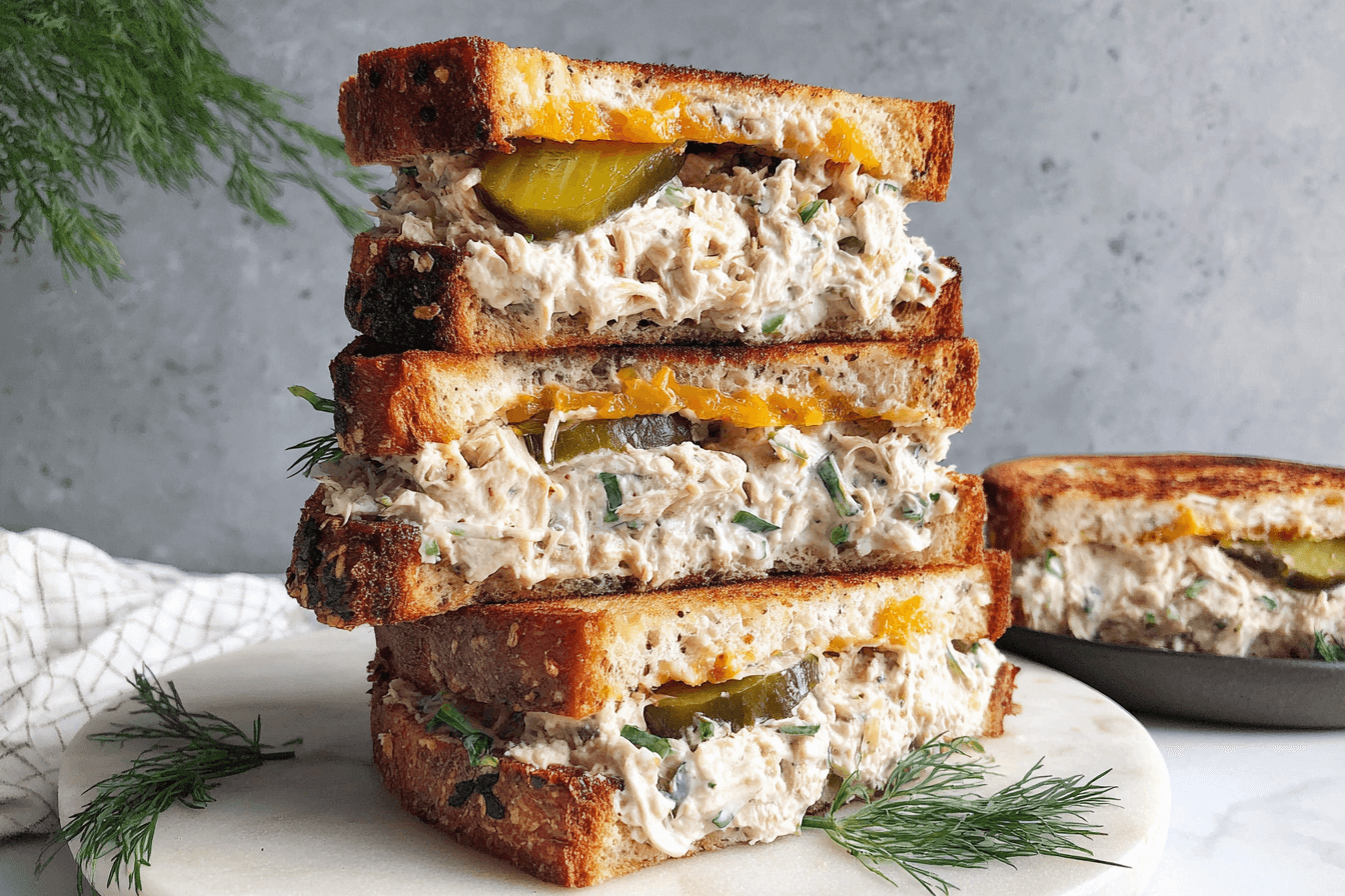 Dill Pickle Tuna Melt Recipe