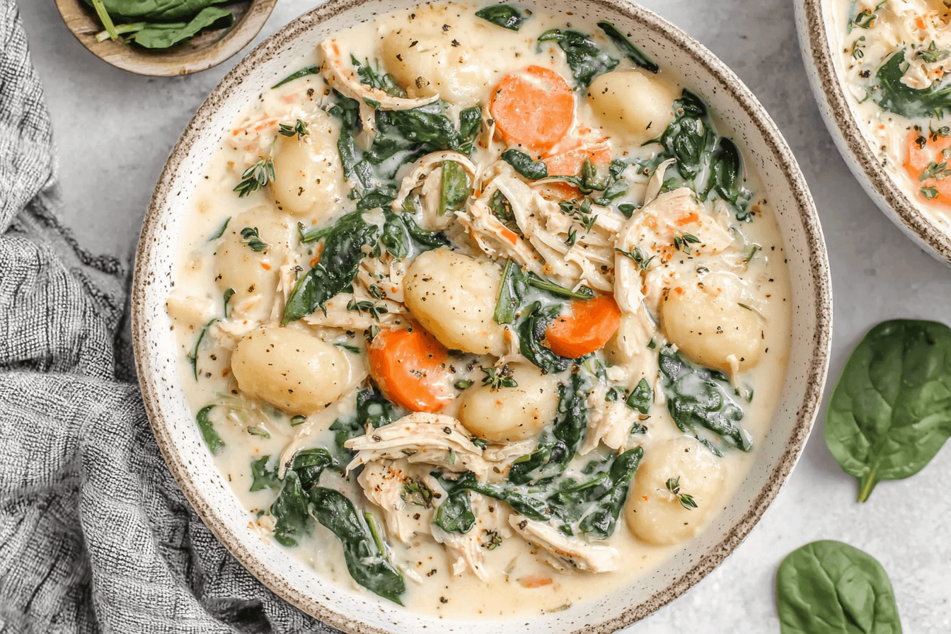 Easy Rotisserie Chicken Gnocchi Soup Recipe
