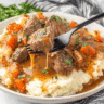 Fall Apple Cider Stew Over Mashed Potatoes Recipe