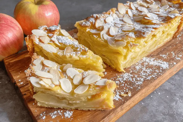 French Apple Invisible Cake Recipe