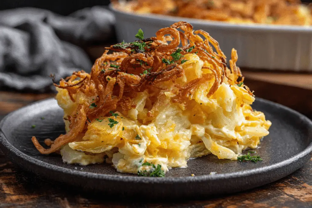 French Onion Funeral Potatoes Recipe