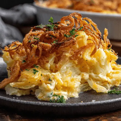 French Onion Funeral Potatoes Recipe