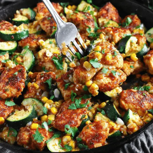 Garlic Butter Chicken With Zucchini And Corn Recipe