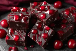 Halloween Dracula’s Dark Cherry Fudge