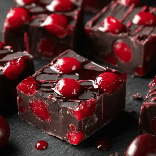Halloween Dracula’s Dark Cherry Fudge Recipe