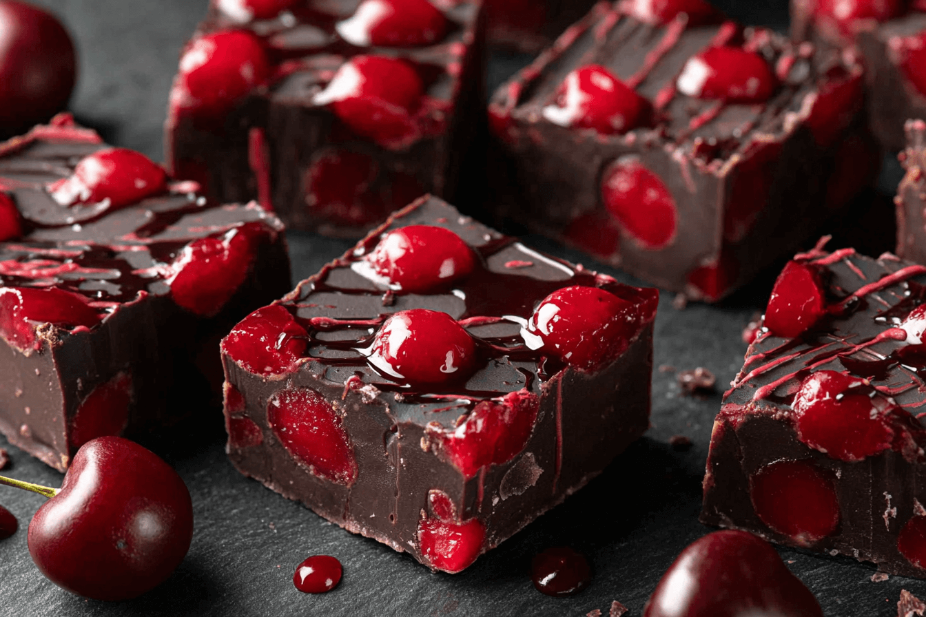 Halloween Dracula’s Dark Cherry Fudge Recipe