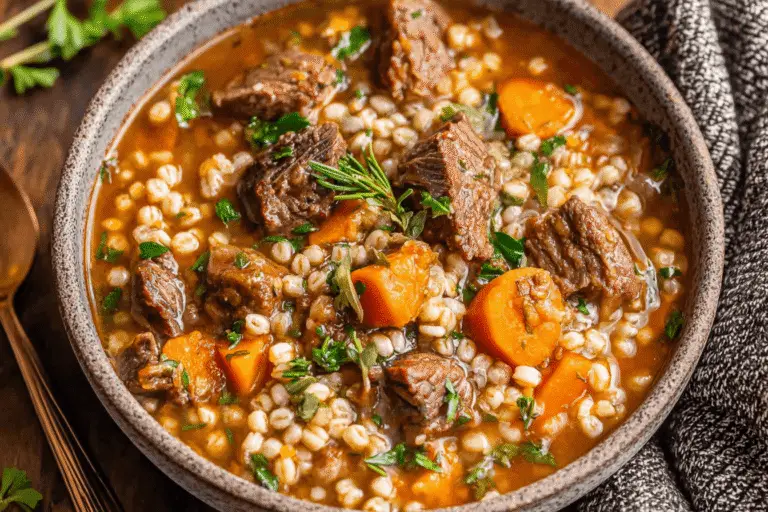 Hearty Beef and Barley Soup Recipe