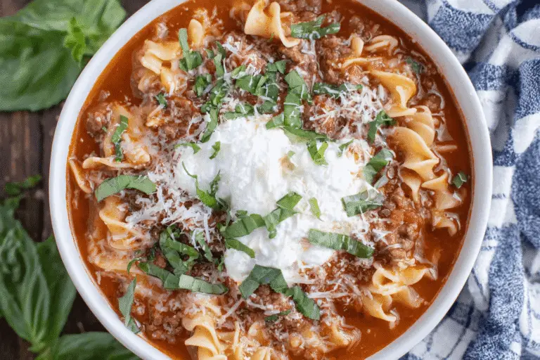 High Protein Lasagna Soup Recipe