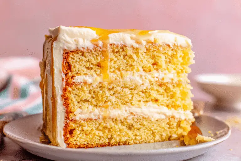 Honey Cornbread Cake with Honey Butter Frosting Recipe