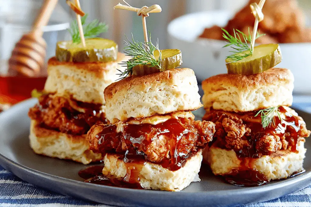 Hot Honey Chicken Biscuits Recipe