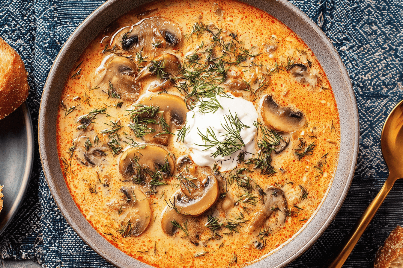 Hungarian Mushroom Soup Recipe