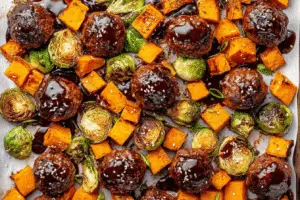 Korean BBQ Meatballs And Vegetables