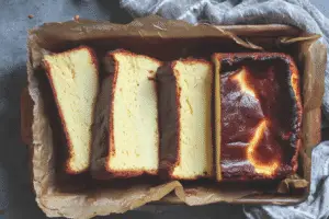 Loaf Pan Basque Cheesecake