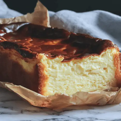 Loaf Pan Basque Cheesecake Recipe
