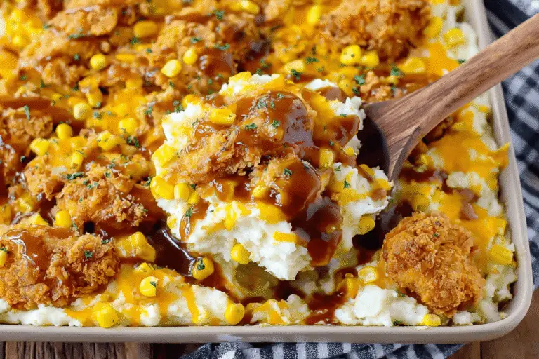Mashed Potato Casserole With Crispy Chicken Recipe