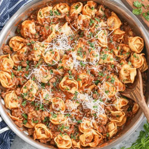 Meaty Tortellini Skillet Recipe