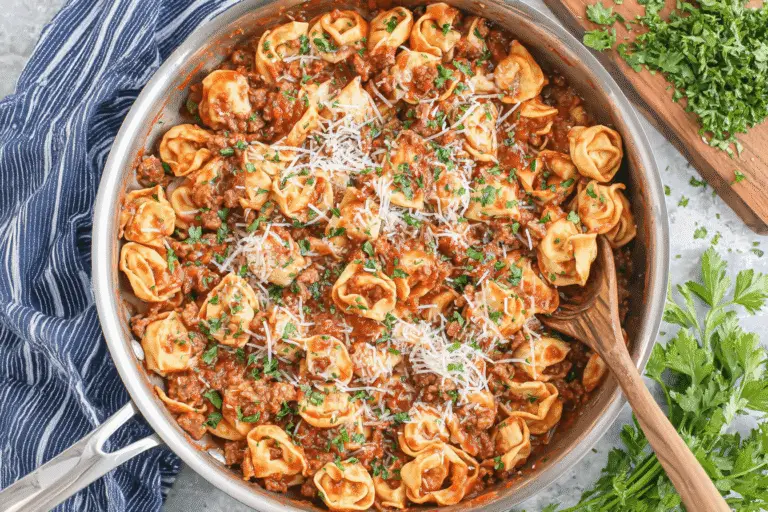 Meaty Tortellini Skillet Recipe