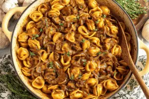 One Pot French Onion Pasta