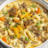 One-Pot Macaroni Cheeseburger Soup Recipe