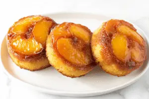 Peach Upside Down Mini Cakes