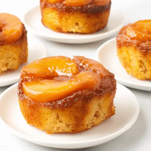 Peach Upside Down Mini Cakes Recipe
