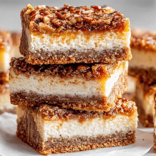 Pecan Pie Cheesecake Bars Recipe