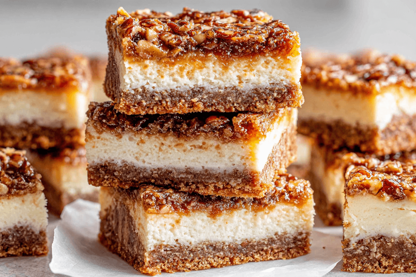 Pecan Pie Cheesecake Bars Recipe