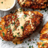 Pretzel Chicken With Mustard-Cheddar Sauce Recipe