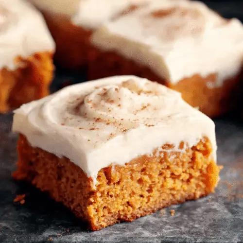 Pumpkin Bars with Cream Cheese Frosting Recipe