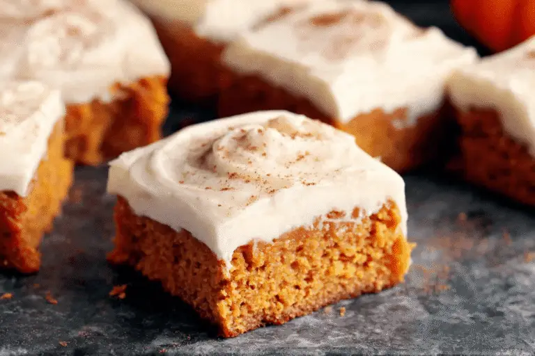 Pumpkin Bars with Cream Cheese Frosting Recipe
