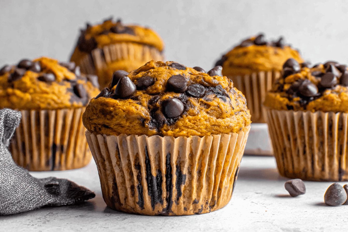 Pumpkin Chocolate Chip Muffins Recipe