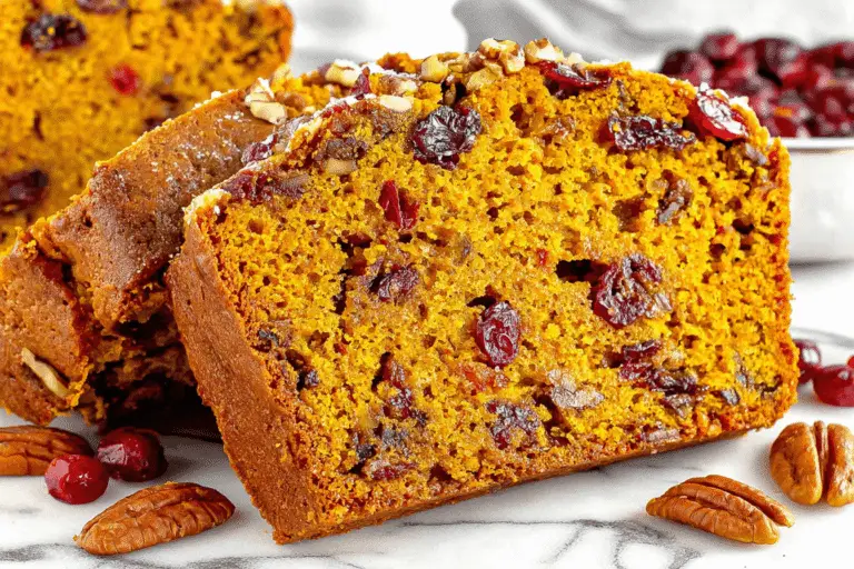 Pumpkin Cranberry Bread Recipe